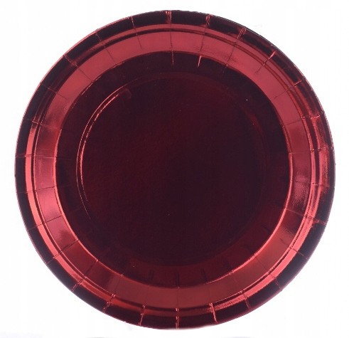 TALERZE TALERZYKI papierowe czerwony 6szt 18 cm