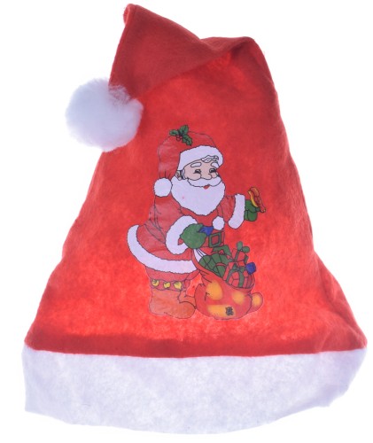 Czapka świąteczna czerwona Mikołaja święta prezent