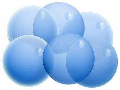 Balony lateksowy KRYSTALICZNY 12szt niebieski 30cm