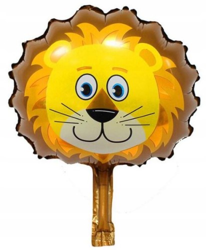 BALON foliowy lew urodziny przyjęcie 31 cm roczek