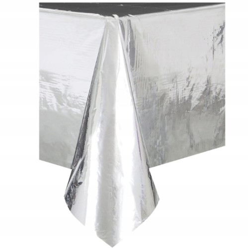 Obrus plamoodporny Srebrny cerata folia 137 x 274