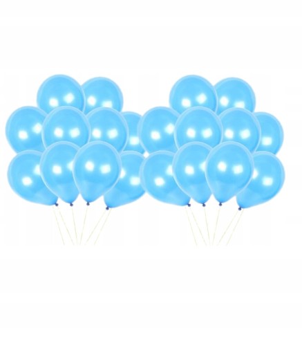 Balony lateksowy niebieski 20 wesele urodziny 30cm