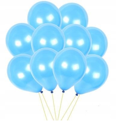 Balony lateksowy niebieski 10 wesele urodziny 30cm