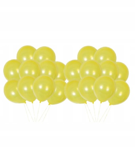 Balony lateksowy żółty 20 wesele urodziny 30 cm