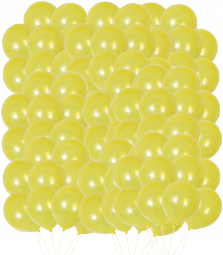Balony lateksowy żółty 100 wesele urodziny 30 cm