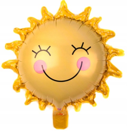 BALON foliowy słońce 38 cm roczek urodziny party