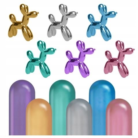 Balony długie do modelowania 50 szt wesele shiny