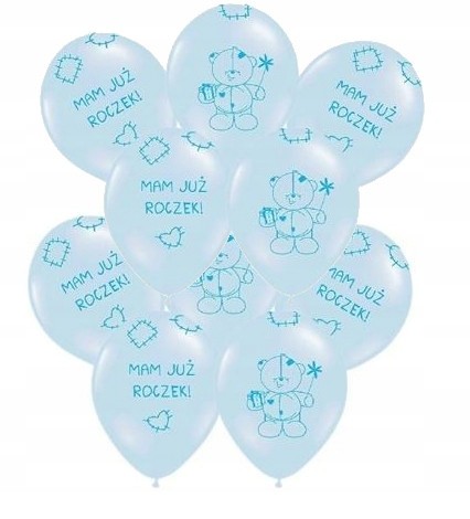 Balony lateksowe 35 cm DUŻE mam już ROCZEK 10sztuk