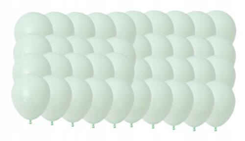 Balony pastelowe pistacjowe 50 szt urodziny 30 cm
