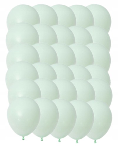 Balony pastelowe pistacjowe 30 szt urodziny 30 cm