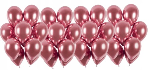 BALONY chromowane shiny 12 cali RÓŻOWY 30 szt HIT