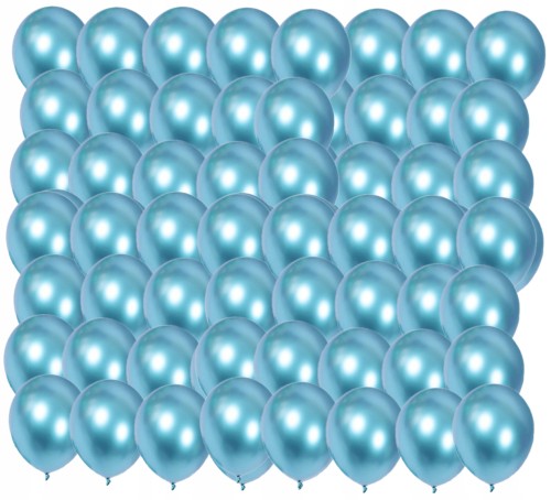 BALONY chromowane shiny 12 cali NIEBIESKI 50 szt