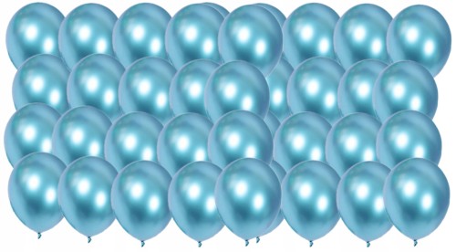 BALONY chromowane shiny 12 cali NIEBIESKI 30 szt