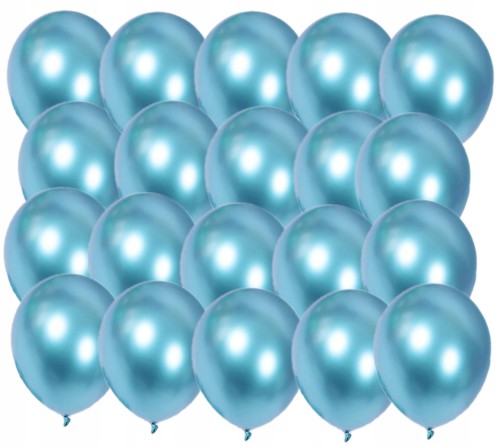 BALONY chromowane shiny 12 cali NIEBIESKI 20 szt