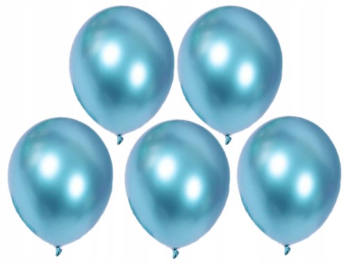 BALONY chromowane shiny 12 cali NIEBIESKI 5szt HIT