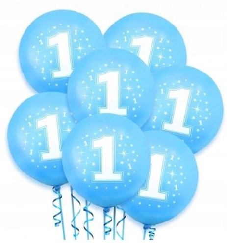 Balony lateksowe DUŻE 35 cm ROCZEK urodziny 5 szt