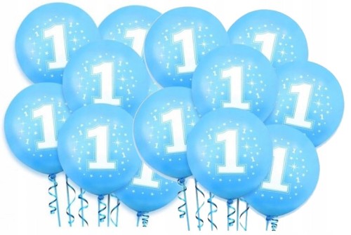Balony lateksowe DUŻE 35 cm ROCZEK urodziny 10 szt
