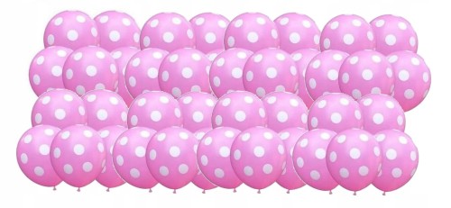 Balony lateksowe DUŻE 35 cm 50 szt urodziny kropki