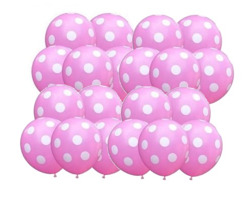 Balony lateksowe DUŻE 35 cm 20 szt urodziny kropki