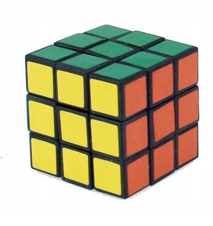 Kostka logiczno zręcznościowa układanka 3x3 kolory