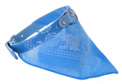 Obroża bandamka chusta dla psa 30-36 cm M BŁĘKITNA