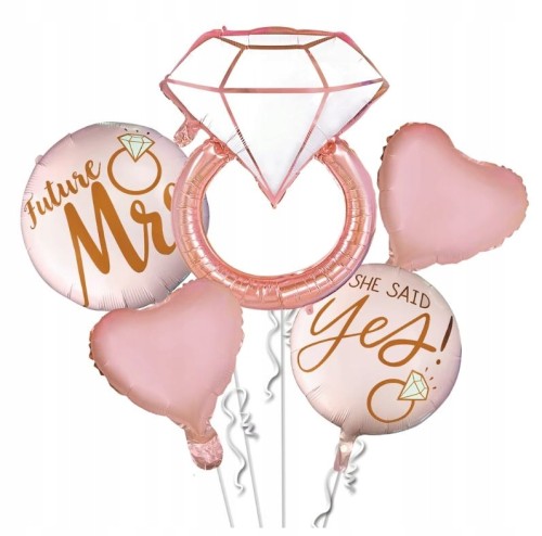 Zestaw balonów wieczór panieński wesele 5 szt duże