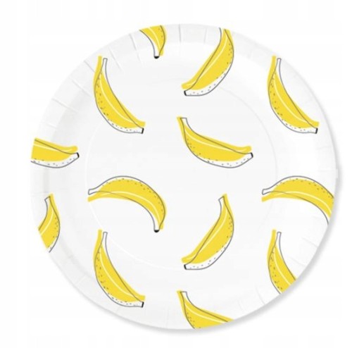 TALERZYKI papierowe roczek 6szt 18cm urodziny bana