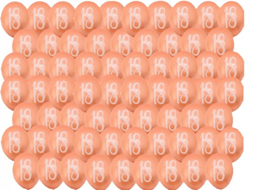 Balony 18 urodziny rose GOLD osiemnastka 30cm 100s