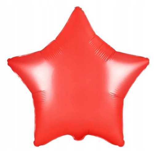 BALON foliowy gwiazda czerwona 45 cm gwiazdka