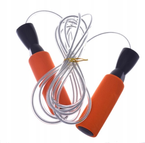 Crossfit Skakanka z łożyskami linka stalowa 300 cm