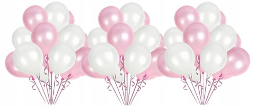 Balony metaliczne czarne złote wesele urodziny 30