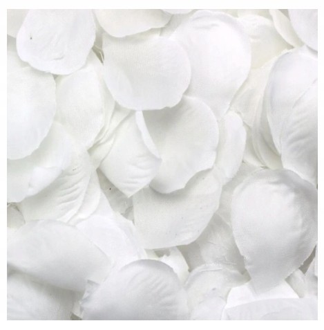 Sztuczne płatki białe 100 szt wesele ślub