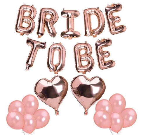 BRIDE TO BE Zestaw balonów wieczór panieński