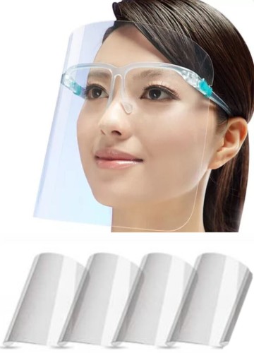 5 x szybka PRZYŁBICA przezroczysta maska + okulary