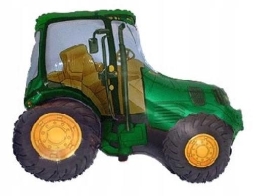 BALON foliowy traktor zielony urodziny roczek 24'