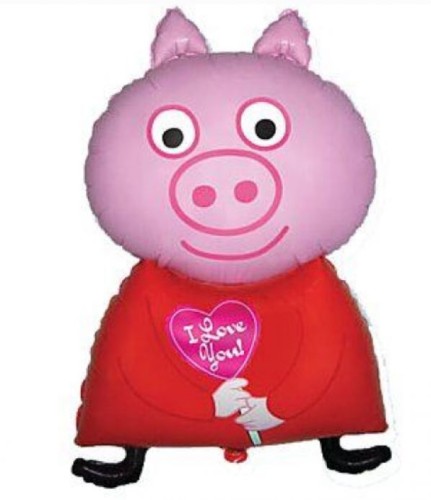 BALON foliowy ŚWINKA PEPPA urodziny roczek 24''