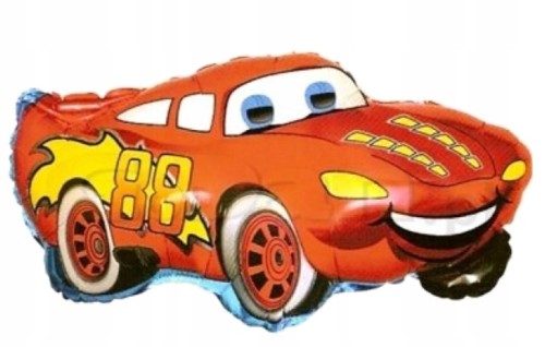 BALON foliowy uśmiechnięty samochód auto roczek 24