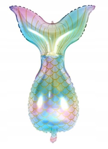BALON foliowy ogon syrenki syrenka tęczowy duży