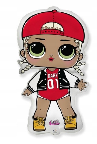 BALON foliowy LOL MC Swag roczek 85 cm urodziny