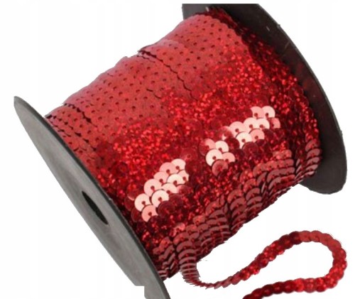 Tasiemka dekoracyjna holograficzna cekiny łańcuch