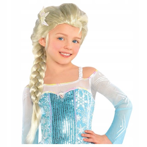 Elza PERUKA WŁOSY WARKOCZ STRÓJ KOSTIUM FROZEN