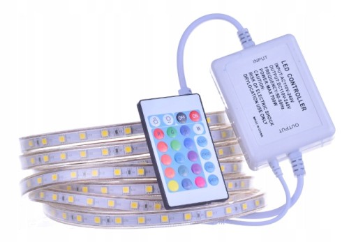 WODOODPORNA TAŚMA LED PILOT 50M CIEPŁY bluetooth