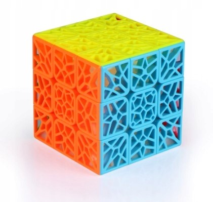 KOSTKA AŻUROWA logiczna DNA 3x3x3 kolorowa