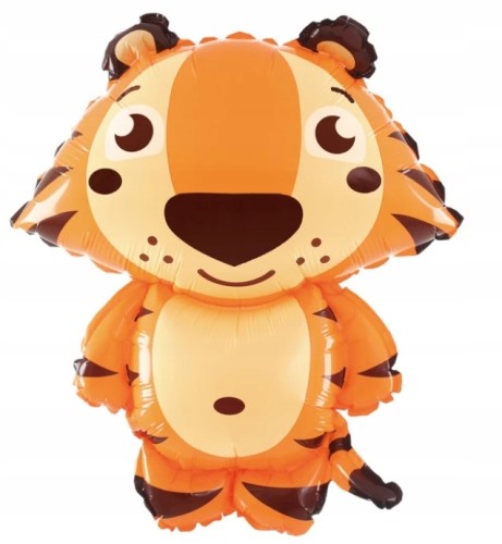 BALON foliowy tygrys zwierzęta urodziny 63 cm