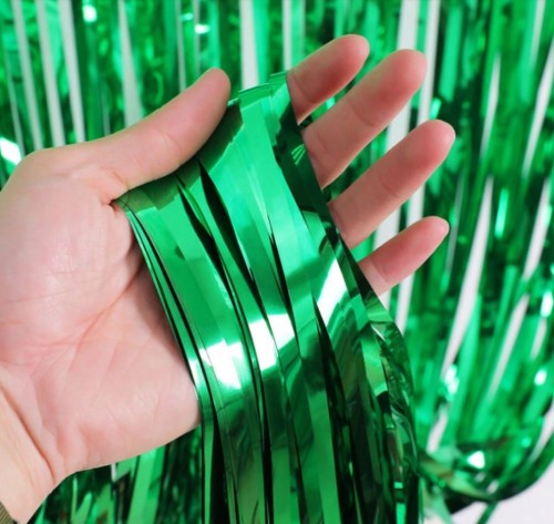 KURTYNA DEKORACYJNA zielona zasłona 100cm x200 cm