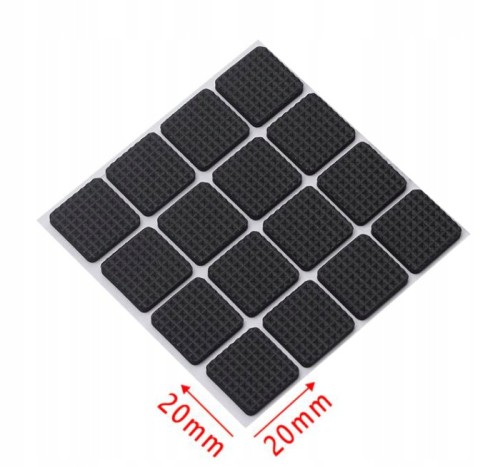 Podkładki filcowe do krzeseł samoprzylepne 2 x 2cm
