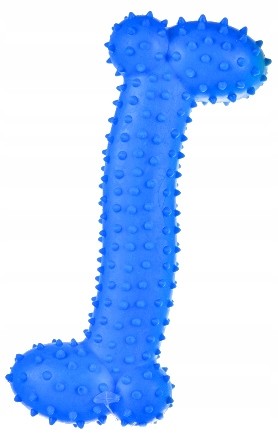 Zabawka gumowa dla psa gryzak szczotka kość aport