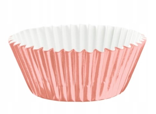 Papilotki do babeczek rose gold 100 szt muffinki