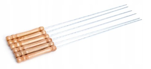 Szpikulce do szaszłyków grilla 34 cm zestaw 10 szt