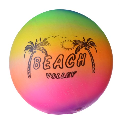 PIŁKA PLAŻOWA GUMOWA 20CM DO ZABAWY PALMA PLAŻA